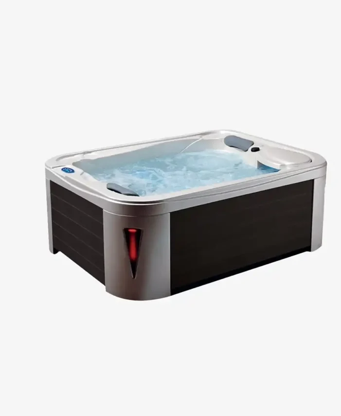 Alpha 03 outdoor spa by Colston, designed for compact luxury and hydrotherapy