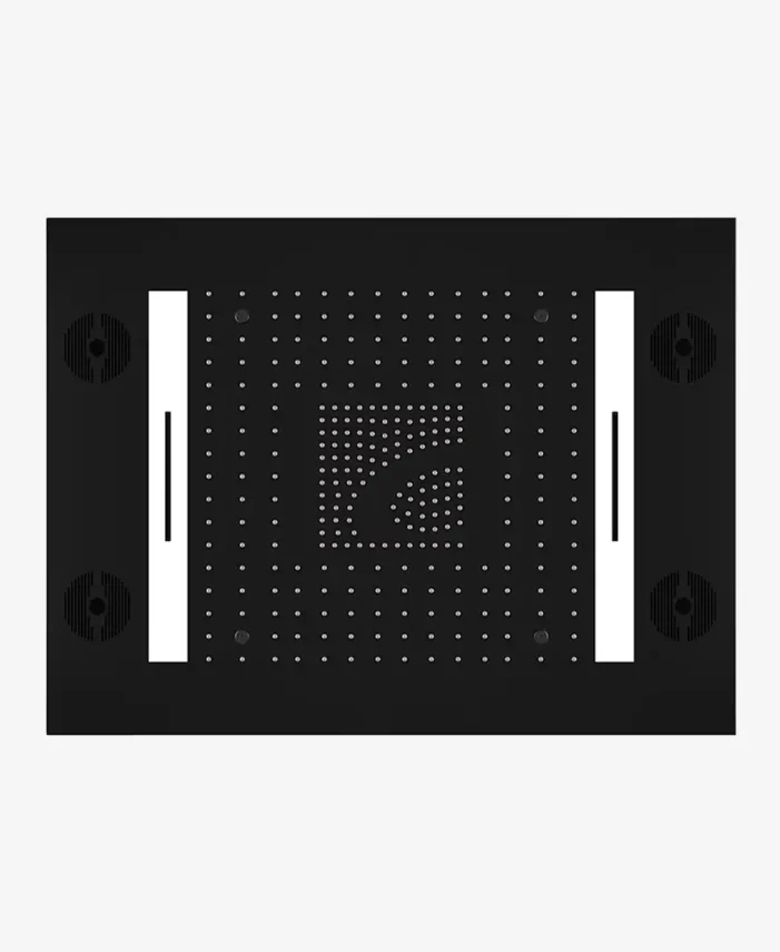 Colston Wisdom shower system with elegant chrome finish and rain showerhead.