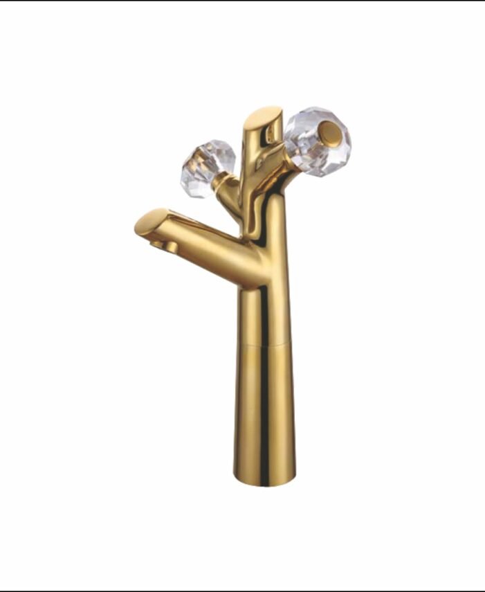 Twin lever tall basin mixure